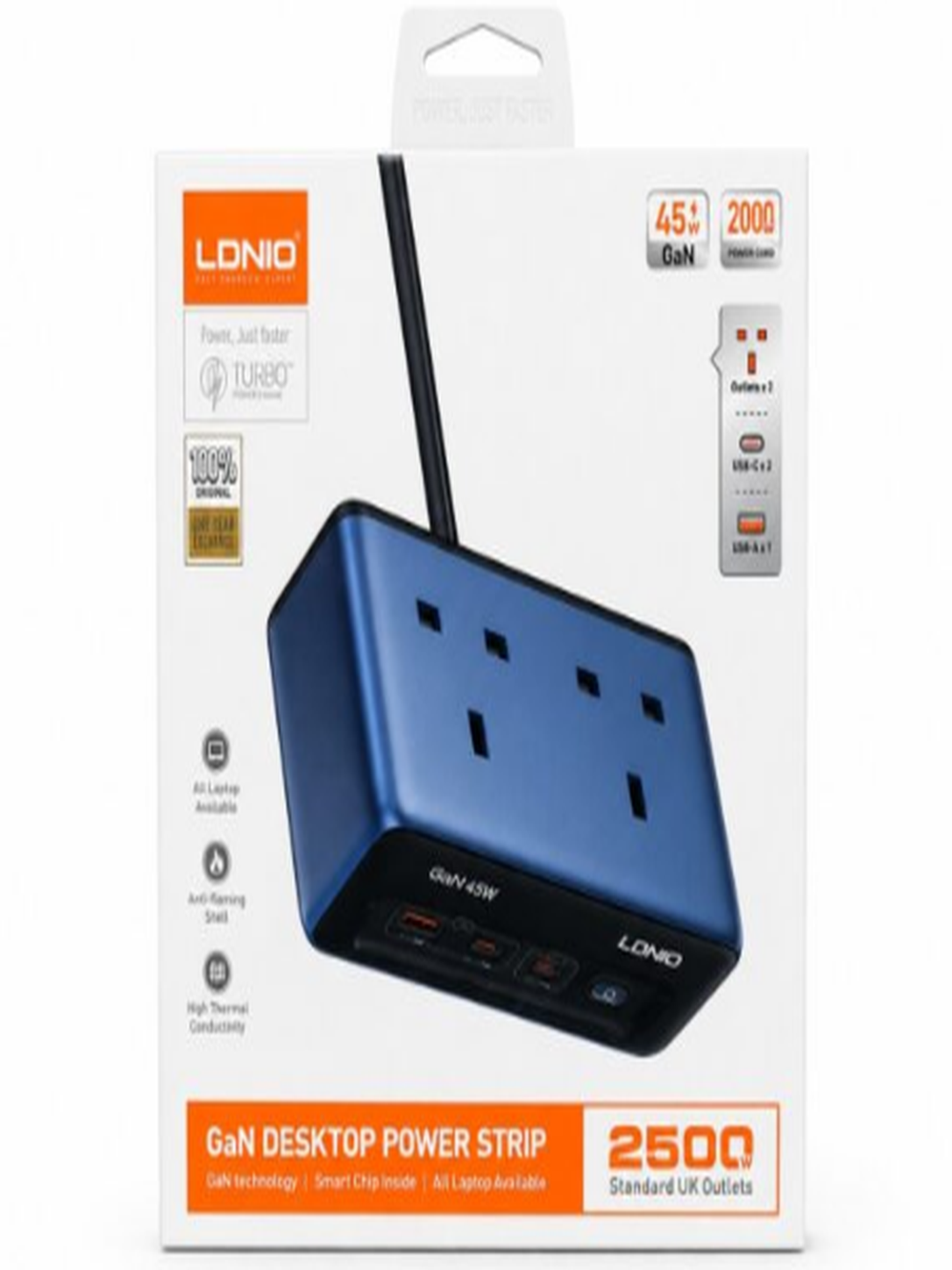 7 LDNIO GaN Desktop Power Strip – 45W Fast Charger - Image 1