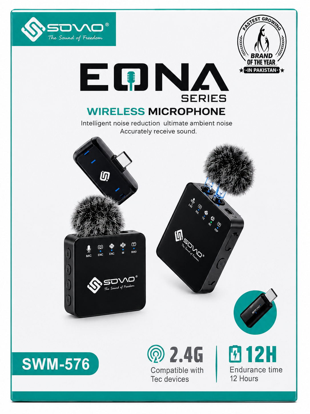 ChatGPT Image Sep 5, 2026, 01_09_25 PM SODO EONA Series SWM-576 – Wireless Microphone - Image 1