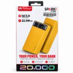 Audionic Spark Pro S-200 20000mAh Power Bank – Yellow