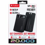 Audionic Spark Pro S-220 20000mAh Power Bank – Black
