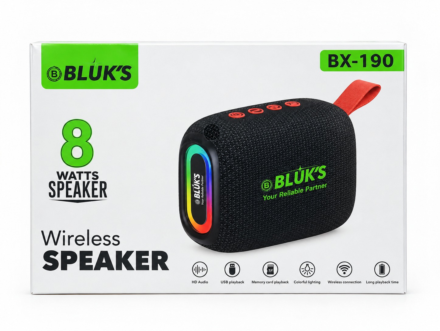 WhatsApp Image 2026-09-09 at 4.31.14 PM BLUKS BX-190 8W Wireless Speaker - Image 1