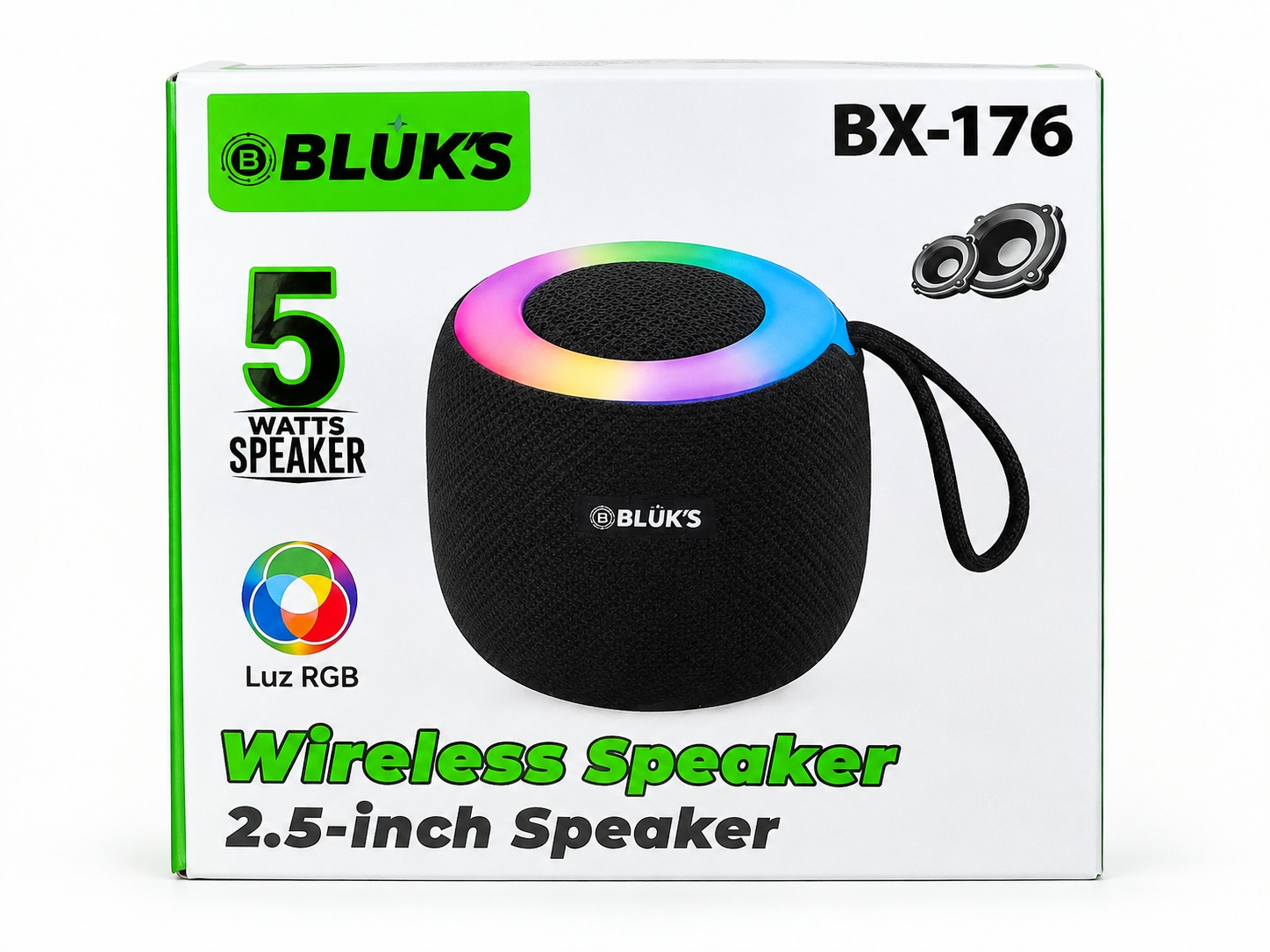 WhatsApp Image 2026-09-09 at 4.31.28 PM BLUKS BX-176 5W Wireless RGB Speaker - Image 1